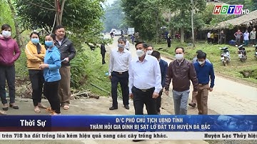 Đ/c Phó Chủ tịch UBND tỉnh Hòa Bình thăm hỏi gia đình bị sạt lở đất tại huyện Đà Bắc