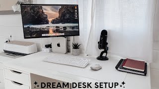 DREAM desk setup | Video editing desk setup 2023 | Minimalist desk setup