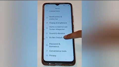 how to on do not disturb in oppo k1