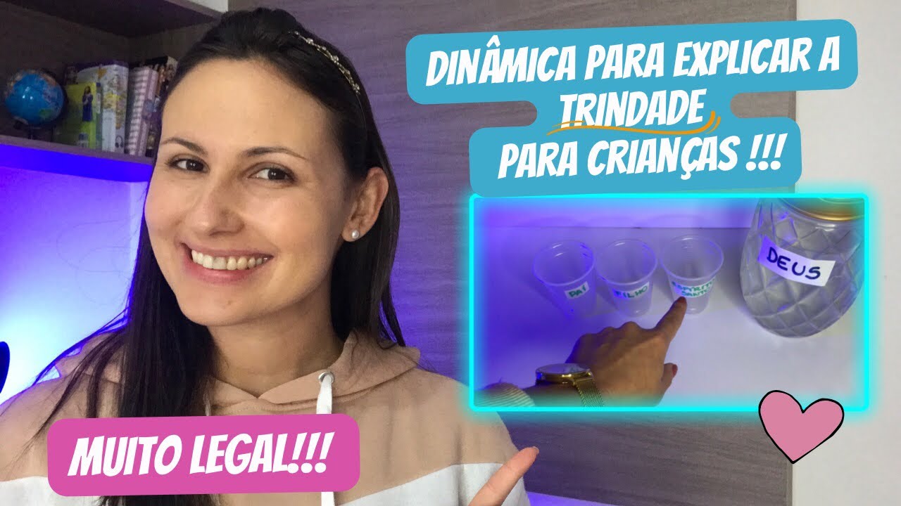 Dinâmica super TOP para explicar a TRINDADE! Deus Pai, Deus filho, Deus Espírito Santo! 🤍🤍🤍
