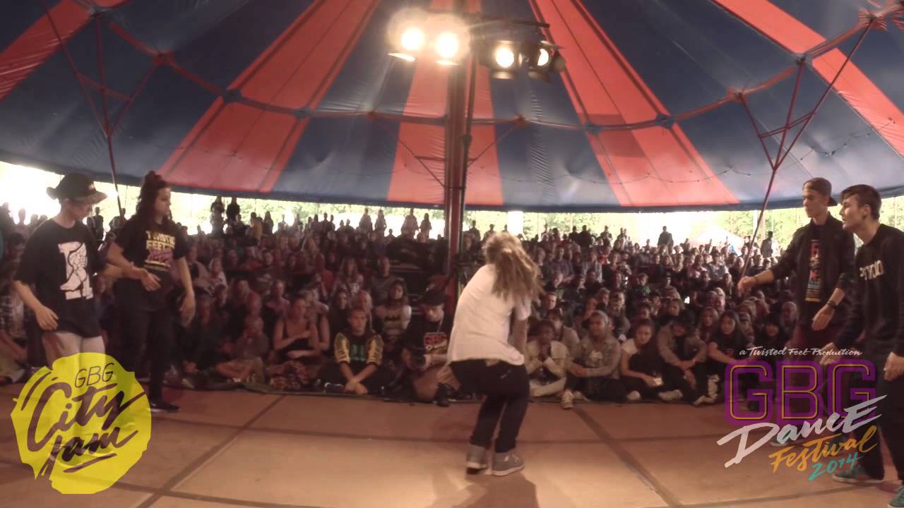 Gbg City Jam vol 6 - Allstyle 1/8 Final - Lion, Yuuka, Carolina (winners) vs Karl,Sebastian & Andre