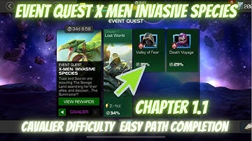 MCOC Event Quest X Men Invasive Species | EQ Chapter 1.1 Cavalier | Easy Path| Contest of Champions