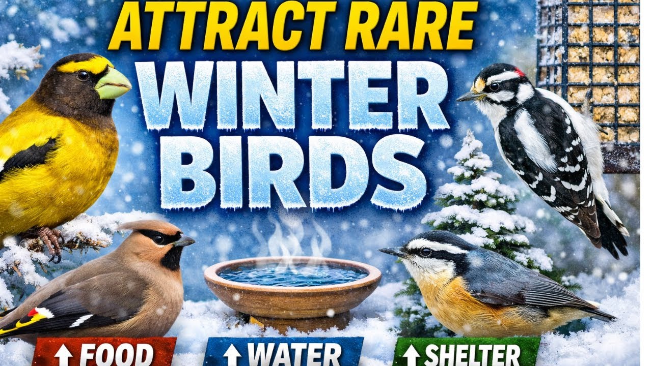 Attracting Rare Winter Birds to Your Yard - YouTube