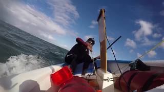 Sailing An Optimist Downwind - 'Kiting' An Opti With Fletcher