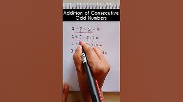 Addition of consecutive odd numbers #addition #shorts #maths #friendship #song