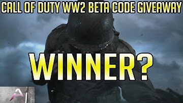 Call Of Duty World War 2 Beta Code Giveaway Winner!
