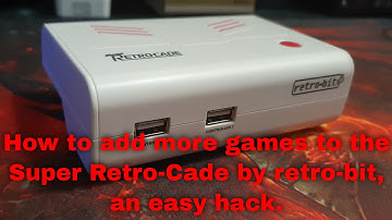How to add more games to the Super Retro-Cade by retro-bit, an easy hack.
