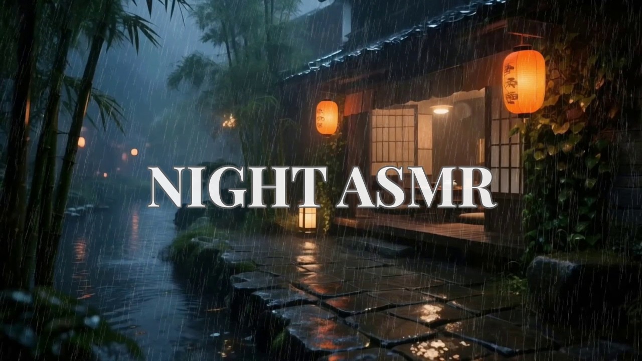 🔴 12 Hours Magical Night Rain in Ancient Bamboo Forest for Your Instant Deep Relaxation 🎋