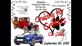 Cruising for Critters Car Show 09/15/2018