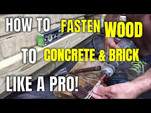 Video: Fastening The Timber To Concrete: How To Fasten The Timber Vertically To The Concrete Wall? How To Attach A Wooden Beam On The Balcony? How To Fix It To The Ceiling?