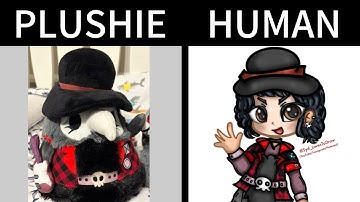 Drawing My 🖤BLACK PLAGUE PLUSHIES🖤 As Cute Cartoony Characters In ✨MY ART STYLE✨!!!🥰❤️   🎃🎃🎃