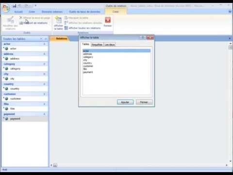 Access 2007 Connexion ODBC Jointure Tables Mejdi CHRAKI