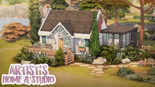 Artist&#39;s Plantsy Home &amp; Studio 🎨🖌️ | The Sims 4 Speed Build