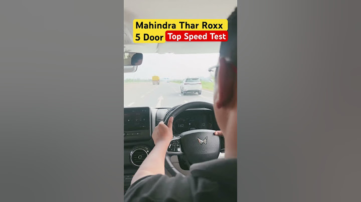 Mahindra Thar Roxx 5 Door Top Speed Test - 200 Km/h?