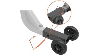 ＜Hitch Rack Wheel Dolly＞How to Use - Maximum Capacity up to 110lbs. Fits to 2