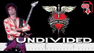 Bon Jovi - Undivided (🔴Bass Tabs | Notation) @ChamisBass  #chamisbass #bonjovibass