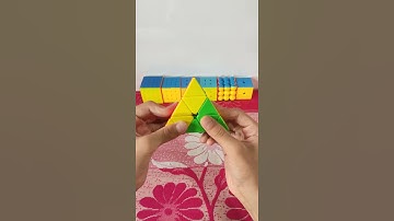 pyraminx cube on beat (fast) #shorts