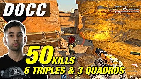 D0cC CRAZY dust2 faceit game (50 kills) 6 Triples!😨CSGO D0cC POV