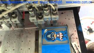 soft PVC luggage making process by Weldo PVC LABEL DISPENSING MACHINE