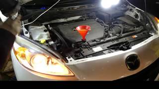 2012 mazda 5 water pump & serpentine belt removal