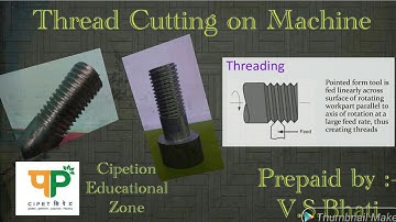 Thread Cutting Operation on CNC Lathe Machine || Thread Tool Offset || Cutting Parameter || Feed
