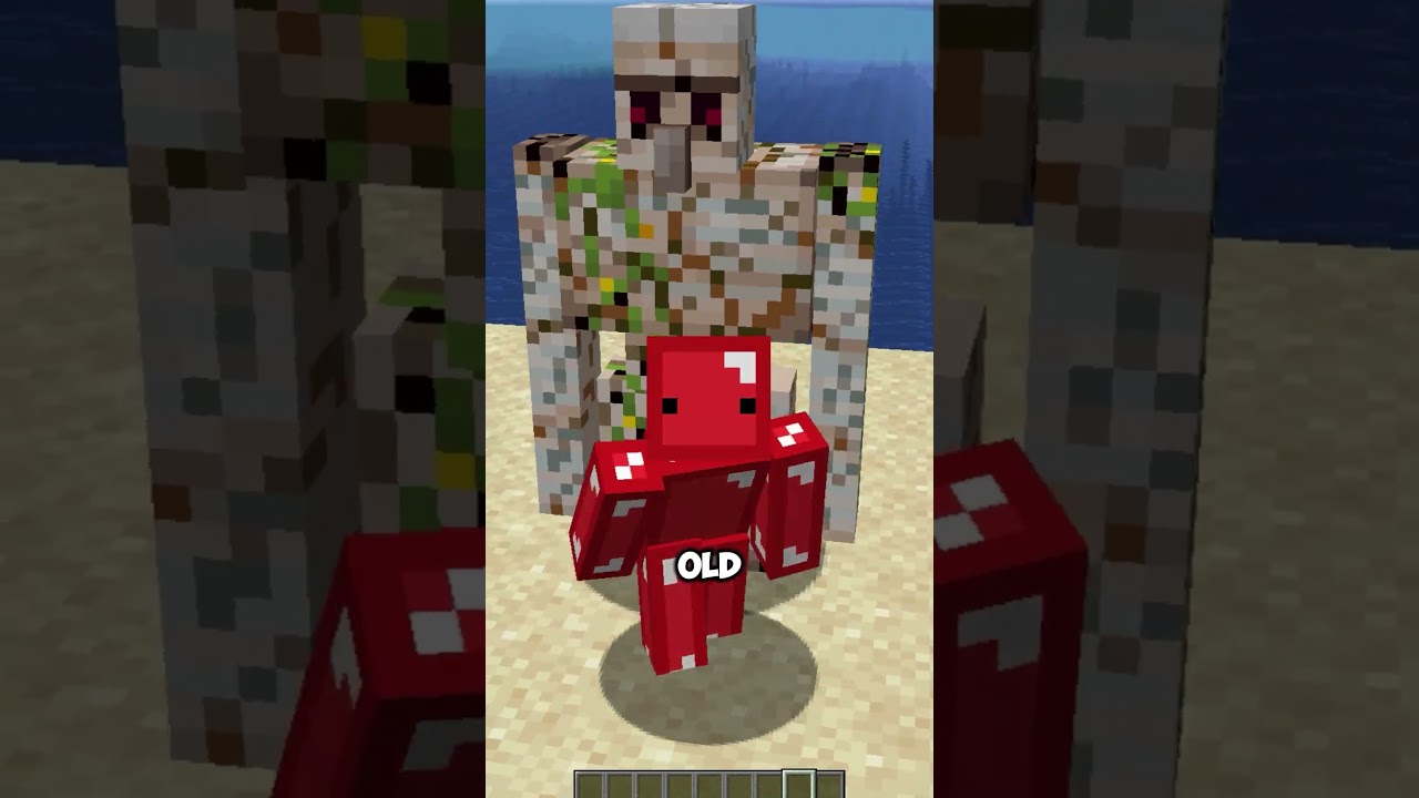 glowing cracks on the iron golem