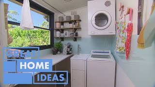 How to Create a Stylish and Practical Laundry with HEAPS of Storage | HOME | Great Home Ideas