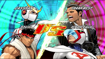 Tatsunoko vs Capcom Arcade run through: Ryu and Casshan