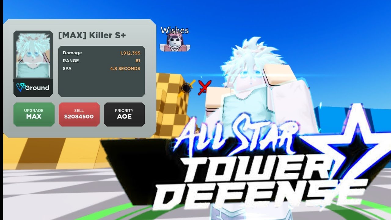 Killer S+ é um personagem de All Star Tower Defense baseado em Godspeed  Killua com Alluka de Hunter x Hunter