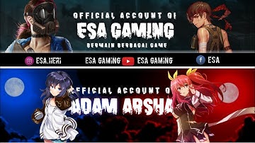 Cara Membuat Sampul /  Header Youtube Gaming di Android | Tutorial Pixellab