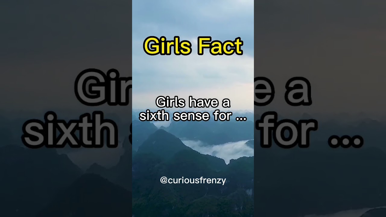 Psychology Facts About Girls Sixth Sense 😅 