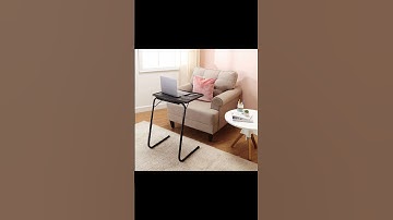 Height Adjustable Laptop Table | Adjustable Table Angle | Alloy Steel | Foldable | Black