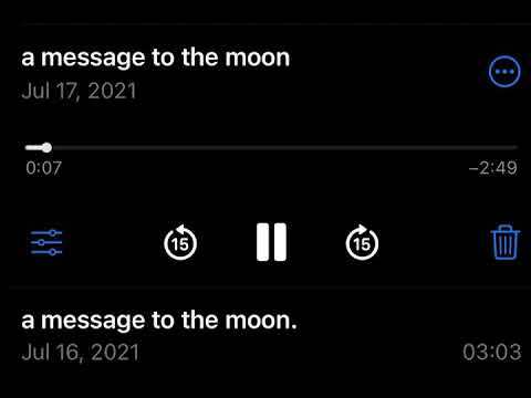 a message to the moon