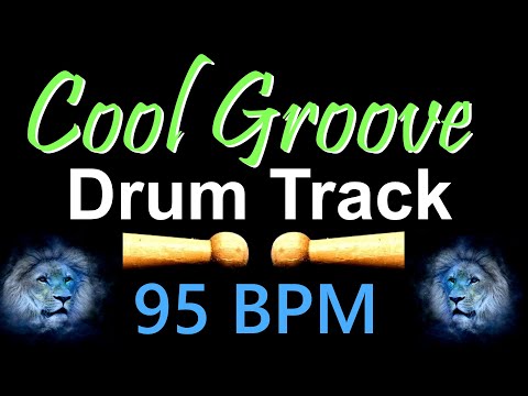 Cool Groove, Drum Track 95 BPM, Drum Beats for Bass Guitar, Instrumental Drums Beat | 515