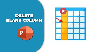 How to delete a blank column in a table in PowerPoint