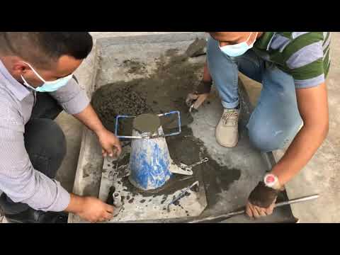   فحص الهطول للخرسانة الطرية