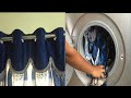 How to wash Curtains with Rings in washing machine 💦| వాషింగ్ మెషీన్ టిప్స్ | How to clean Curtains