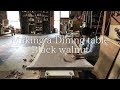 ブラックウォールナット一枚板ダイニングテーブル製作  〜Making a Dining table ,Black Walnut〜