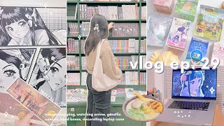 weekend vlog // manga shopping, blind boxes, genshin concert, anime, sanrio merch ft @kikagoods