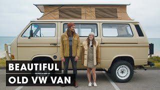 Couple Turn Old VW Van into A Beautiful Home on Wheels