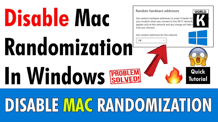 Disable Mac Randomization in Windows 11, 10 & 8 | Step-by-Step Guide