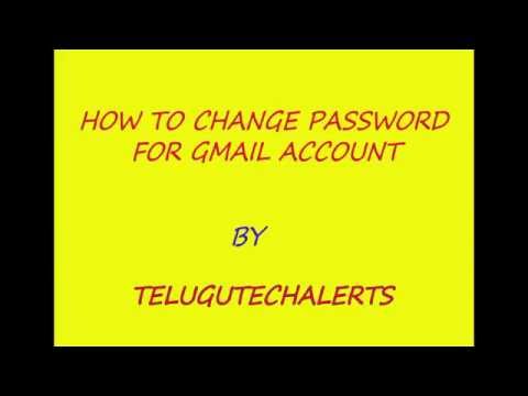 how to change gmail password in telugu 2016 | జిమెయిల్  అకౌంట్  పాస్వర్డ్  సెట్టింగ్ తెలుగులో