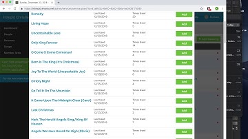 Elvanto Tutorial for Song Planning Team