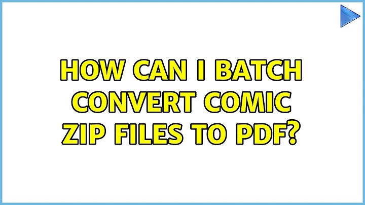 How can I batch convert comic ZIP files to PDF? (3 Solutions!!)