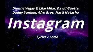 David Guetta, Daddy Yankee, Afro Bros, Natti Natasha  - Instagram (Letra / Lyrics)