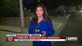 Homicide investigating after body found at home near Harmon and Sandhill Homicide investigating after body found at home near Harmon and Sandhill