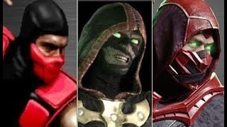 MORTAL KOMBAT ERMAC Evolution All Skins Costumes MK3 - MORTAL KOMBAT 11