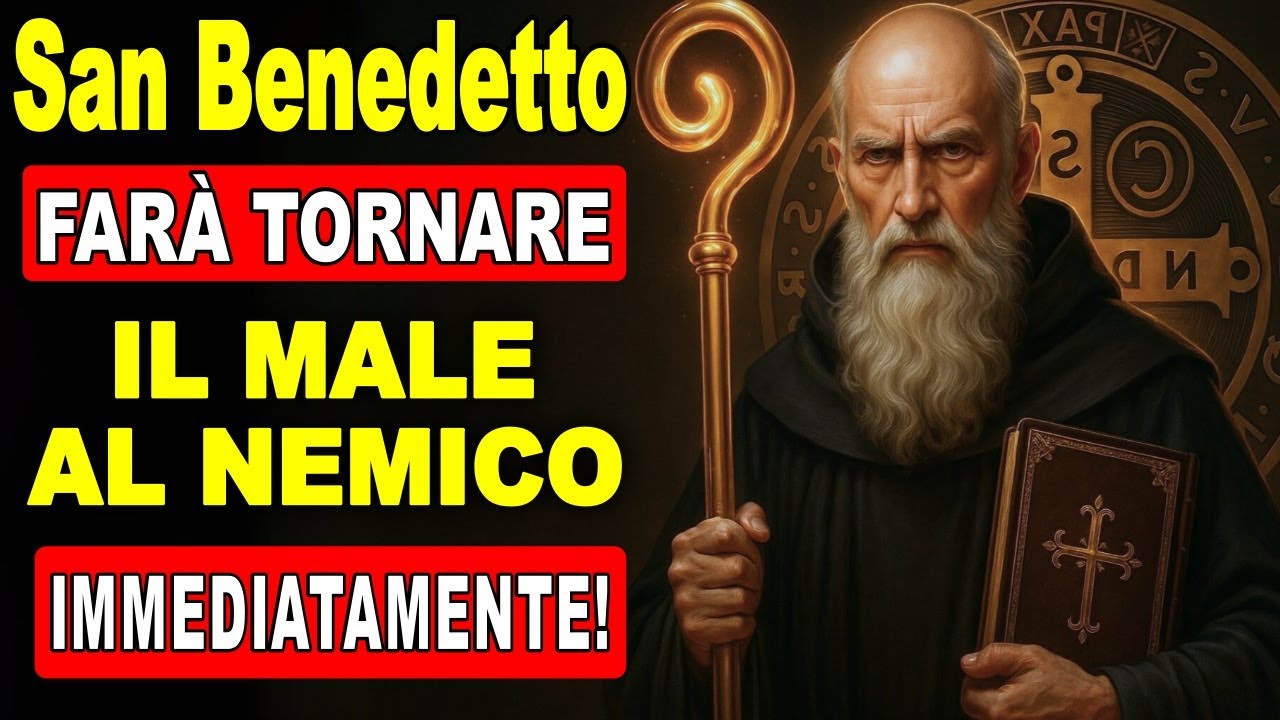 🔥 SAN BENEDETTO – Preghiera potente per sconfiggere il nemico e spezzare ogni malvagità OGGI!