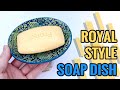 DIY 💙 Royal Style Soap Dish 💙 - Home Decor from Polymer Clay! How to make. Project for beginners!