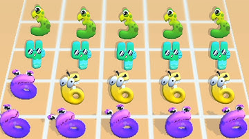 Number Run Merge 3D Math game video max level part 1 12345678910
